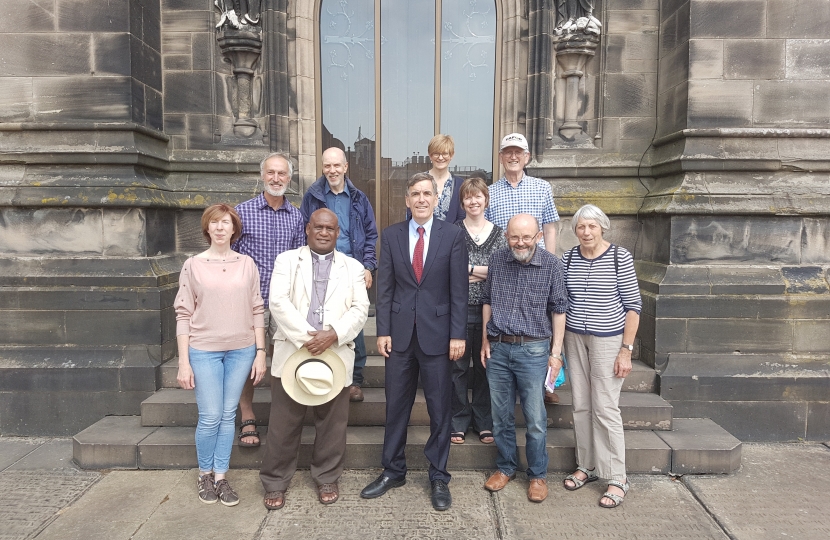 David Rutley MP with the campaigners from HOPE In North East Cheshire