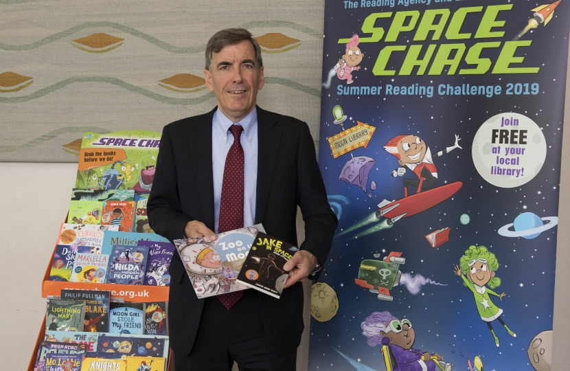 David Rutley MP at the launch of the Summer Reading Challenge