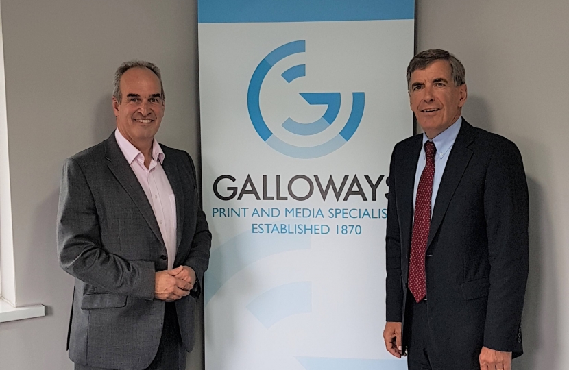 David Rutley MP with Mr Galloway