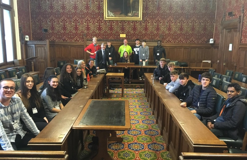 David Rutley MP with the NCS students