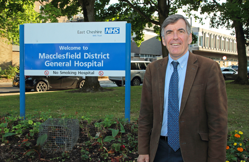 David Rutley MP at Macclesfield Hospital 