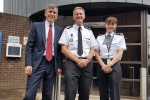 David Rutley MP with Chief Constable Martland and Deputy Chief Constable Cooke