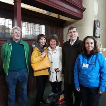 DR with Alan Brant, visitors and Diane Smith