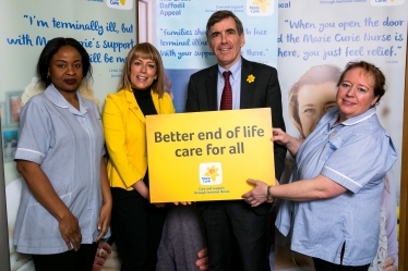 DR with Marie Curie Nurses and Fay Ripley