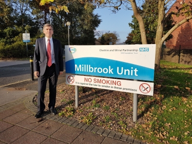 DR outside the Millbrook Unit October 2017