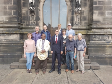 David Rutley MP with the campaigners from HOPE In North East Cheshire