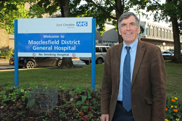 David Rutley MP at Macclesfield Hospital